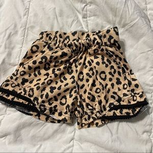 Girls Leopard Print shorts BOHO